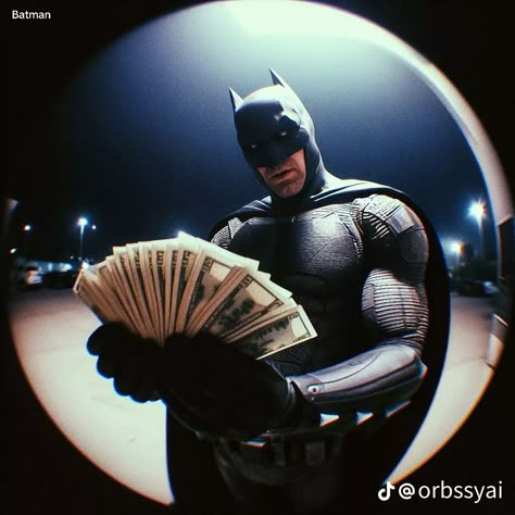 BATMAN MONEY Batman Meme, Batman Pictures, Batman Spiderman, Bat Man, Batman Funny, Batman Wallpaper, Im Batman, Funny Profile, Lego Batman