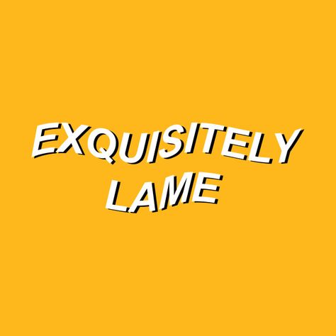 Check out this awesome 'exquisitely+lame' design on @TeePublic! Lame Quotes, Other Aesthetic, Aesthetic Captions, Ig Captions, Aesthetic T Shirts, Bio Quotes, Instagram Quotes Captions, Caption Quotes, Sassy Quotes