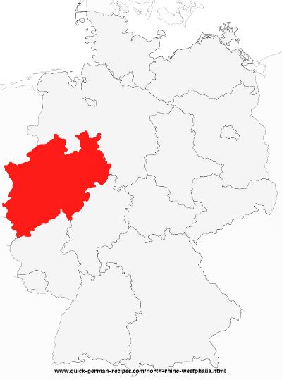 Check out all the regional sites and foods in North Rhine­-Westphalia: http://www.quick-german-recipes.com/north-rhine-westphalia.html Paddle To The Sea, Traditional German Food, Rhineland Palatinate, German Heritage, Cities In Germany, Germany Map, Lower Saxony, German Recipes, North Rhine Westphalia