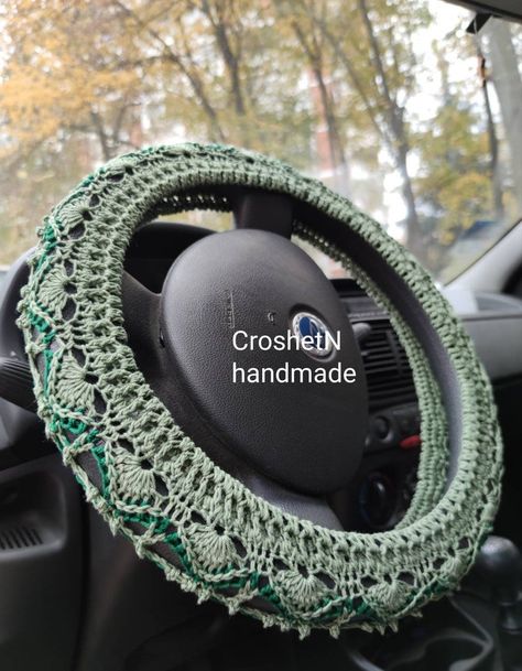 Steering wheel cover Crochet steering wheel cover Car decor | Etsy Steering Wheel Cover Crochet, Wheel Cover Crochet, Crochet Steering Wheel, Car Accessories Gifts, Car Wheel Cover, Gifts Crochet, Crochet Car, Crochet Inspo, Life Journey