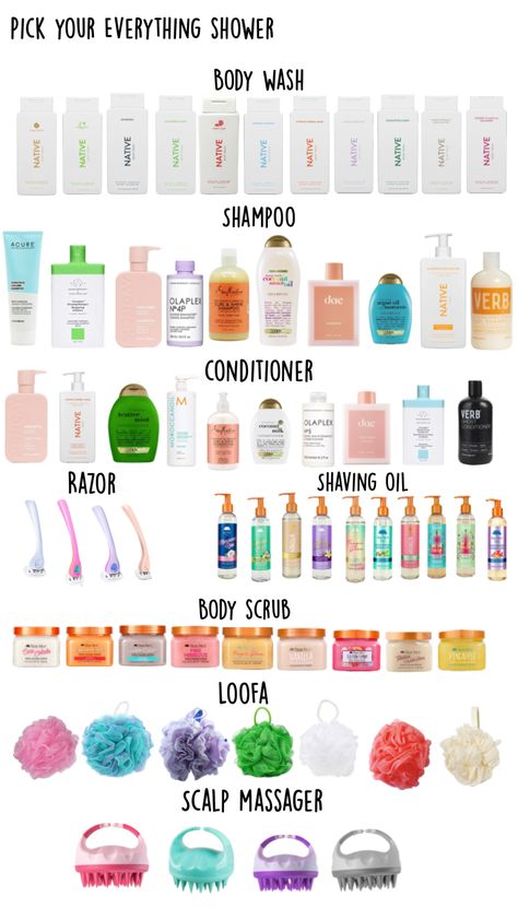 What would you pick?? Niche Boards, Shower Tips, Skincare Habits, Shower Products, Birthday Presents For Friends, Beauty Wishlist, Girl Routine, Dream Shower, Cool Gifts For Teens