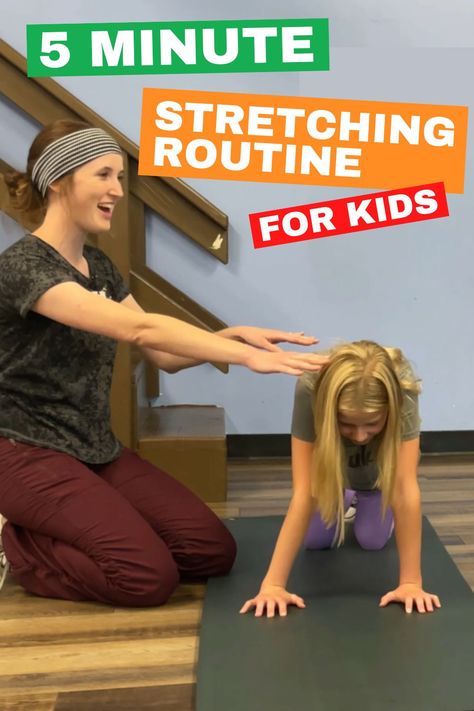 Stretches For Kids, Bedtime Stretches, Routine For Kids, Increase Mobility, Stretching Routine, Pe Ideas, Stretch Routine, Stretches For Flexibility, Kids Bedtime