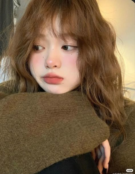 Asian Brown Hair, Brown Hair Korean, Orange Brown Hair, Makeup Ala Korea, Korean Hair Color, Girl With Brown Hair, Pretty Hair Color, Hair Inspo Color, Light Hair