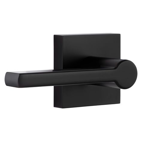 Miseno Mlk4022 Lorton Flat Bar Passage Door Lever Set - Black - Walmart.com Matte Black Door, Black Door Hardware, Earthy Home Decor, Lever Door Handles, Black Door Handles, Waverly Place, Black Door, Door Lever, White Doors