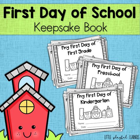 The first few days of preschool and kindergarten are always SO exciting! One great way to commemorate those first day feelings is by having students complete this FREE First Day of School Keepsake book! First Day Of School Keepsake, Early Finishers Kindergarten Free, First Day Of School Books Preschool, First Day Of Pre K Activities, First Day Preschool Activities, 1st Day Of Preschool Activities, First Day Of School Crafts For Preschool, Preschool First Day Of School Activities, First Day Of Preschool Activities