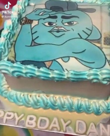 Amazing World Of Gumball Cake, Gumball Cake, Amazing World Of Gumball, World Of Gumball, Birthday Cake, Happy Birthday, Cake, Birthday, Funny