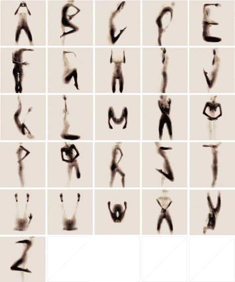 The Naked Alphabet by Artist Anastasia Mastrakouli | Hi-Fructose Magazine Experimental Type, Alphabet Photography, Typography Alphabet, Blog Art, Lettering Alphabet Fonts, Handwritten Fonts, Typography Letters, Unique Fonts, Fonts Alphabet