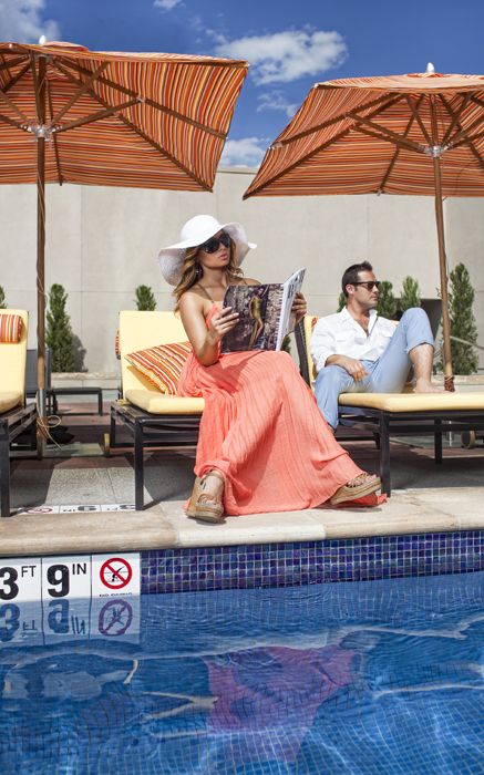 Poolside & posh at @Mandy Bryant Dewey Seasons Hotel Denver's outdoor rooftop pool terrace. Photo by Jeff Nelson. Poolside Photoshoot Ideas, Poolside Photoshoot, Terrace Photo, Outdoor Rooftop, Pool Terrace, Denver Hotels, What A Wonderful Life, Rooftop Photoshoot, Hotel Photography