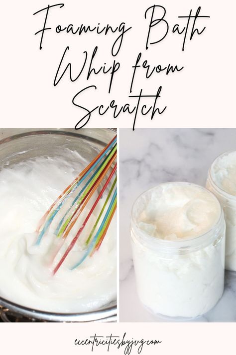 This wonderful whipped soap base from scratch is very easy to make and lends itself to so many variations of DIY whipped soap and scrub projects. Super easy to make with very mild ingredients this soap base from scratch is perfect to make at home and create wonderful sugar scrubs and whipped soap gifts for friends and family. Foaming Bath Soap Recipe, Diy Foaming Bath Butter Recipe, Foaming Bath Whip Recipes, Body Butter For Excema, Foaming Bath Butter Base Recipe, How To Make Foaming Body Scrub, Whipped Bath Soap Recipe, Diy Foaming Body Scrub Recipe, Foaming Body Scrub Diy