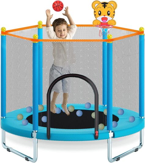 This toddler trampoline uses high-quality and comfortable trampoline net, the net is fully visible, you can observe your child around the net. Jumping is a great way for kids to release energy and develop gross motor skills, not only for fun but also for exercise. Baby Trampoline, Trampoline Jump, Small Trampoline, Toddler Trampoline, Baby Fancy Dress, Outdoor Trampoline, Indoor Trampoline, Mini Trampoline, Kids Trampoline