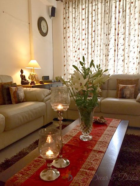 Design Decor & Disha: Indian Living Room Decor Informal Living Room, Projector Room, Indian Living Room Ideas, Indian Living Room Decor, Chettinad House, Indian Living Room, Tv Area, Dorm Decoration, Indian Room Decor