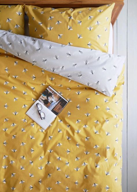 Anorak Organic Cotton Bedding - Single, Double, King, Super King Bee Room, Buzzy Bee, Super King Duvet Covers, Organic Cotton Bedding, Double Duvet Covers, Single Duvet Cover, Bee Decor, Soft Bedding, Cotton Duvet