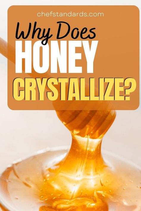 Find out why does honey crystallize, and why is that not a bad thing, and also explore the ways to keep your golden sweetener fluid and smooth. Honey Crystalized, Food Facts, A Bad, Cooking Tips, Honey, Crystals