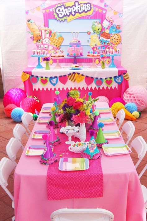 Shopkins Bday, Lila Party, Shopkins Birthday Party, Shopkins Party, Shopkins Birthday, Spa Birthday Parties, Spa Birthday, Party Deco, Spa Party