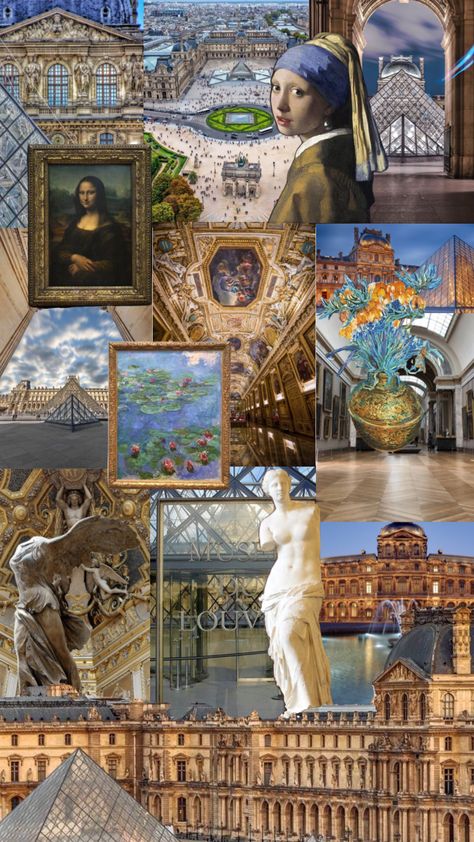 #louvre #art #architecture #paris #travel #arthistory #museum #wallpaper #wallpapers #wallpapercollage #wallpaperaesthetic Museum Wallpaper, Louvre Art, Paris Architecture, Castle Aesthetic, Paris Wallpaper, Mother Of The Bride Dresses Long, Paris Poster, Architecture Collage, Louvre Museum