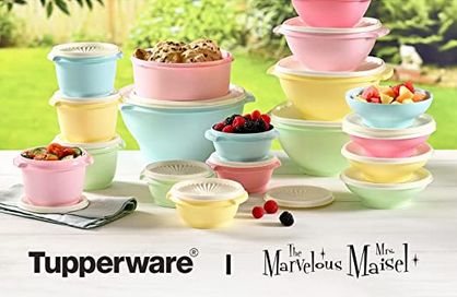 Tupperware Heritage Collection 36 Piece Food Storage Container Set in Vintage Colors- Dishwasher Safe & BPA Free - (18 containers + 18 lids) New Year Special, Father's Day Specials, Food Storage Container Set, Food Storage Container, Nesting Bowls, Container Set, Heritage Collection, Storage Container, Food Containers