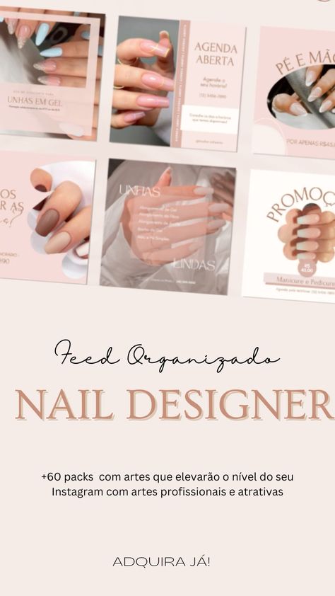 Explore the Canva NAIL DESIGNER pack to create stunning nail art designs for Instagram. Stand out with unique and creative nail looks. #nailart #naildesign #nailinspo #Canva #creativebeauty Nail Looks, Templates For Instagram, Feed Ig, Templates Instagram, Instagram Nails, Collage Illustration, Post Instagram, Xmas Nails, Creative Nails