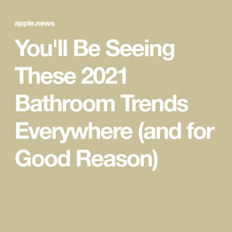 You'll Be Seeing These 2021 Bathroom Trends Everywhere (and for Good Reason) 2021 Bathroom Trends, Modern Master Bath, Bathroom Improvements, Touchless Faucet, Bathroom Layouts, Bathroom Design Trends, Spa Inspiration, Bathroom Top, Big Bathrooms