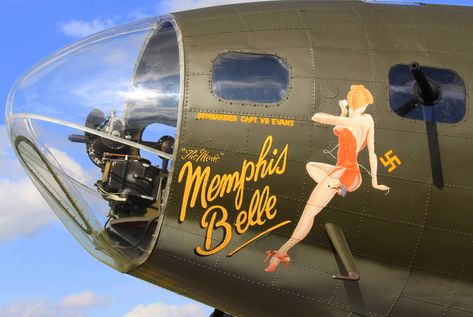 memphis+belle+noseart | bobjb | all galleries >> most_popular_images > Memphis Belle Nose Art Vintage Airplane Art, Air Force Birthday, Warbirds Pinups, Memphis Belle, Wwii Airplane, Wwii Plane, Airplane Art, B 17, Aircraft Art