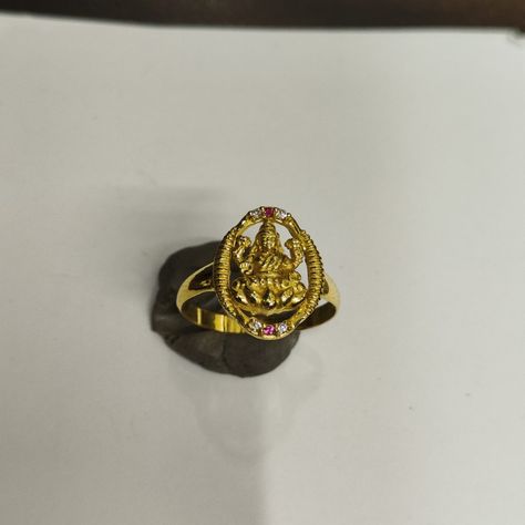 4.000grm Lakshmi Devi Rings Gold Women, Laxmi Devi Rings Gold, Lakshmi Devi Rings Gold Latest, Laxmi Ring Designs, Lakshmi Rings Gold, Lakshmi Devi Rings, Lakshmi Devi Rings Gold, Antique Ruby Ring, Lakshmi Devi