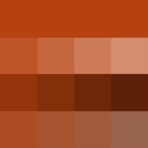 #Rust Hue, Tints, Shades & Tones (Hue) ( pure color ) with Tints (hue + white), Shades (hue + black) and Tones (hue + grey, which desaturates the Hue) Hue Color Palette, Paint Colors Brown, Rust Color Paint, Earth Tone Color, White Shades, Desktop Wallpaper Pattern, Hue Color, Concrete Color, Color Spectrum