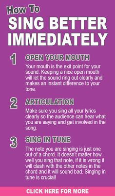 Tips to help you sing better immediately. For more free singing tips and lessons head to www.singerssecret.com. #singingtips #howtosing #onlinesinginglessons Singing Exercises, Learn Singing, Singing Techniques, Vocal Training, Vocal Lessons, Vocal Exercises, How To Sing, Voice Lesson, Singing Career