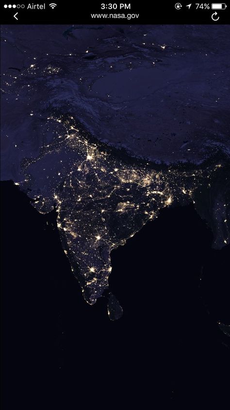 New night map of India taken from Space by NASA on April 12th 2017. | Earth at night, Satellite photos of earth, Earth from space Night Earth From Space, India From Space At Night, Earth At Night From Space, Indian Map Wallpaper, Indian Asthetics Wallpaper, Satellite Photos Of Earth, Indian Asthetics, Diwali Desserts, Ancient India Map