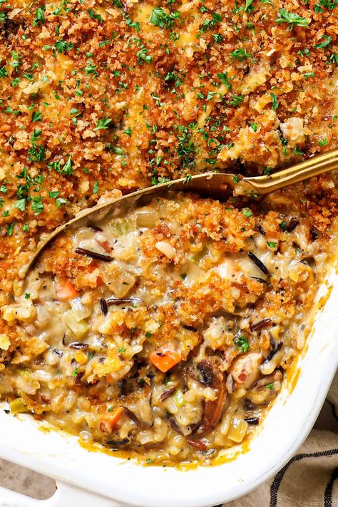 Chicken And Wild Rice Casserole, Chicken Wild Rice Casserole, Grains Recipes, Chicken And Stuffing, Chicken Wild Rice, Wild Rice Recipes, Wild Rice Casserole, 2023 Food, Chicken Rice Casserole