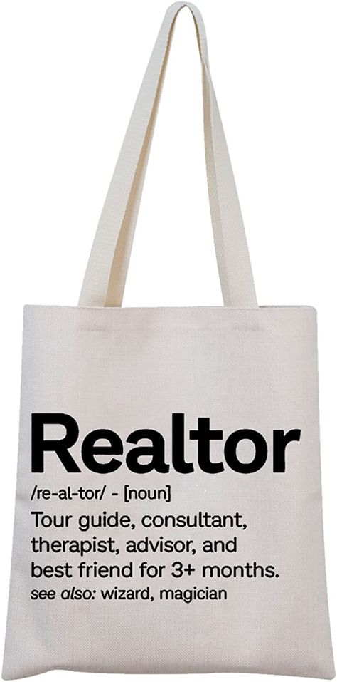 Realtor Survival Kit, Gift For Realtor, Library Book Bag, Real Estate Gifts, Custom Pillow Covers, Realtor Marketing, Marketing Guide, Realtor Gifts, Kit Bag