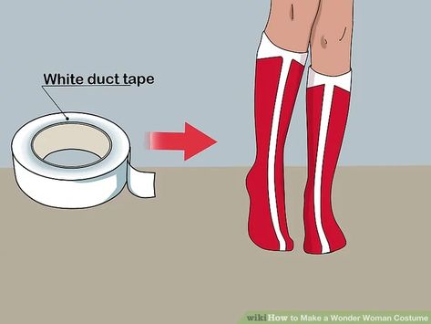 How to Make a Wonder Woman Costume (with Pictures) - wikiHow Wonder Woman Costume Diy, Superhero Capes For Kids, Wonder Woman Diy, No Sew Cape, Disney Cars Birthday, Capes For Kids, Woman Costume, Hollywood Theme, Wonder Woman Costume