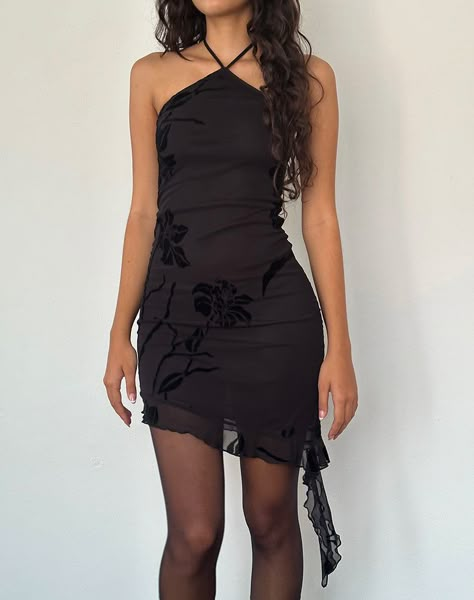 UP TO 50% OFF BASICS – motelrocks-com-us Senior Dresses, Y2k Stuff, Fashion Croquis, Orchid Print, Fancy Fits, Hoco Dress, 30th Bday, 21st Dresses, Black Short Dress