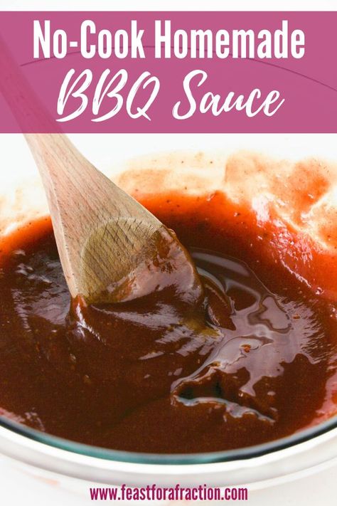 Vegan Bbq Sauce Recipe, Diy Bbq Sauce, Easy Homemade Bbq Sauce, Home Made Bbq Sauce, Vegan Bbq Sauce, Easy Bbq Sauce, Food Sauces, Bbq Sauce Homemade Easy, Make Bbq Sauce