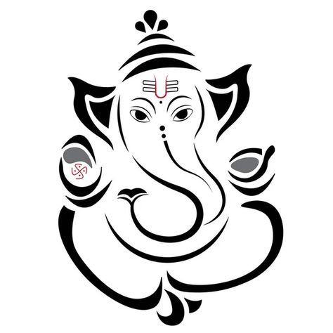 Similar vectors to 417505152 Ganesha Vector, Ganesha God, Ganesha Drawing, Wedding Illustrations, Foil Stickers, Hindu Culture, Ganesha Painting, Hindu God, Lord Ganesha