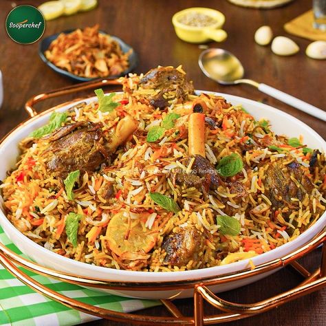 Step-by-Step Guide: Perfect Mutton Dum Biryani for Bakra Eid | mutton, biryani | Unlock the Secrets of the Perfect Mutton Dum Biryani this Bakra Eid with Our Comprehensive Step-by-Step Guide. Elevate your festive feast with our expert... | By SooperChef Mutton Dum Biryani, Dum Biryani Recipe, Eid Recipes, Mutton Biryani, Bakra Eid, Eid Food, Dum Biryani, Biryani Recipe, Biryani