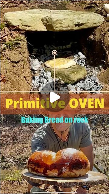 MassExtremeLife on Instagram: "primitive oven bread : How to build an oven in the wilderness and baking bread on rock #shorts #cooking #bread #bakingbread #cookinginstitute #cookinginwild #solocamping #survivalskills #survival #outdoors #camping #bushcraft #alone #vlog" Camping Bushcraft, Oven Bread, Solo Camping, Cooking Bread, Baking Bread, The Wilderness, Survival Skills, Bread Baking, Bushcraft