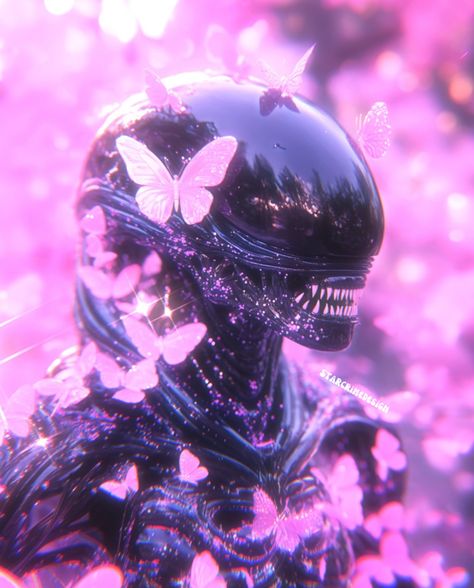 Alien Romulus came out in theaters today & I can’t wait to see it soon. Happy Friday!💖 Xo, Heather . . . #pinkaesthetic #glitteraesthetic #glitterartist #pinkvibe #pinkaesthetics #alienromulus #xenomorph #xenomorphs #alienmovie #alienmovies Xenomorph Pfp, Pink Alien Aesthetic, Alien Aesthetic Wallpaper, Xenomorph Wallpaper, Alien Pfp, Steam Pfp, Aliens Art, Pink Pfps, Alien Romulus