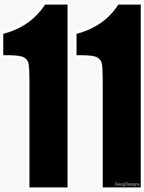 11 Number, The Number 11, Football Stickers, Number 11, Club Color, All Sports, The Club, Rugby, Soccer