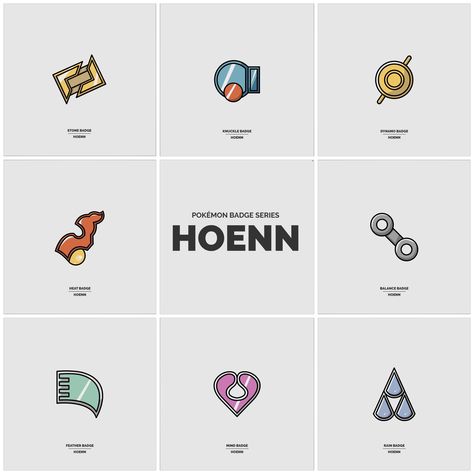 Pokemon Gym Badges, Pokemon Patch, Pokemon Badges, Gym Badges, Hoenn Region, Cool Pokemon Cards, Pokemon Official, Pokemon Sketch, Blue Exorcist Anime