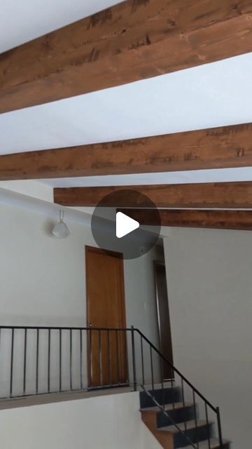 Melissa Woods - DIY & Design on Instagram: "Are you a fan of faux beams?   #diybeams #fauxbeams #livingroommakeover #instadiystyle" Wood In Ceiling, Wood Vaulted Ceiling Living Room, Cabin Plans With Loft, Vaulted Ceiling Living Room, Faux Beams, Faux Wood Beams, Cabin Plans, Wood Beams, Living Room Makeover