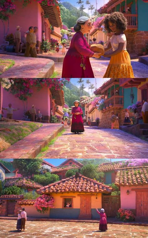 Encanto Village, Encanto Movie, Family Madrigal, Disney Movie Scenes, Isabela Madrigal, Western Games, Disney Encanto, Disney Princess Fan Art, Family Films