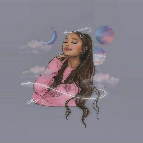 Btw I drawed this :) Anime Ariana Grande, Ariana Grande Art, My Everything Ariana Grande, Ariana Grande Cat, Ariana Grande Anime, Ariana Grande Background, Anime Digital Art, Ariana Grande Images, Ariana Grande Drawings