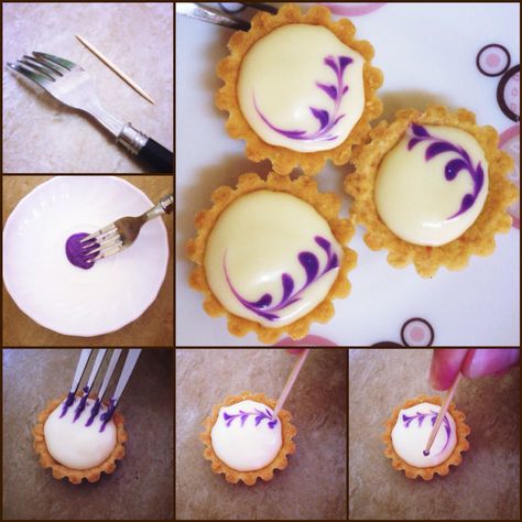 Mini Tart Decorating Ideas, Cheese Tart Decoration, Blueberry Cheese Tart, Fruit Tart Recipe, Blueberry Tart, Cheese Tart, Cheese Tarts, Mini Tart, Food Garnishes