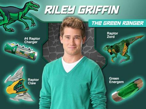 Riley Griffin The Green Dino Charge Ranger Power Rangers Dino Supercharge, Zyuden Sentai Kyoryuger, Festa Power Rangers, Green Power Ranger, Power Rangers Comic, Power Ranger Party, Power Rangers Ninja Steel, Power Ranger Birthday, Power Rangers Megaforce