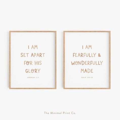 Baby Girl Bible Verse, Neutral Nursery Wall Art, Christian Baby Nursery, Baby Shower Bible Verses, Neutral Baby Room Ideas, Set Apart For His Glory, Cricut Nursery, Baby Bible Verses, Bible Verse Nursery