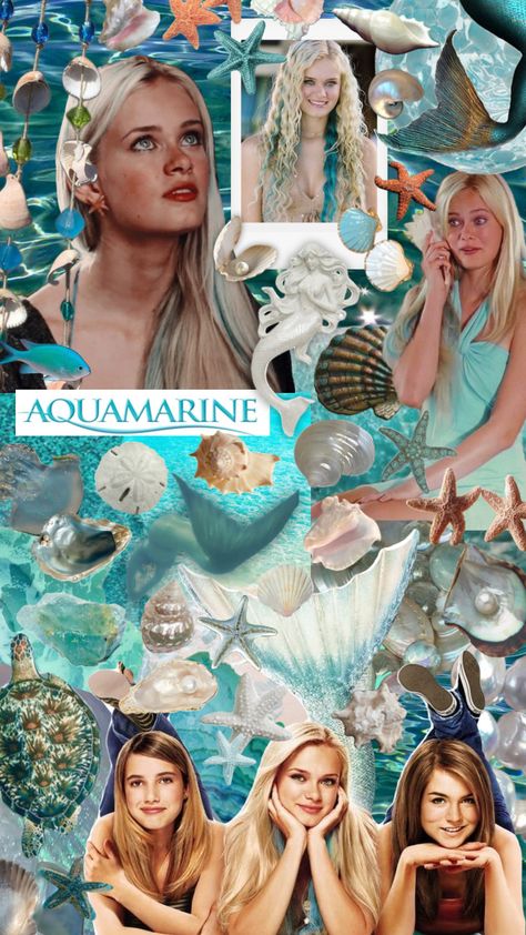 #aquamarine #emmaroberts #y2k #blue #ocean #mermaid #movies Splash Movie, Sorority Social Themes, 90s 2000s Movies, Aquamarine Movie, Summer Movie Night, Sara Paxton, No Ordinary Girl, Mermaid Movies, Instagram Movie