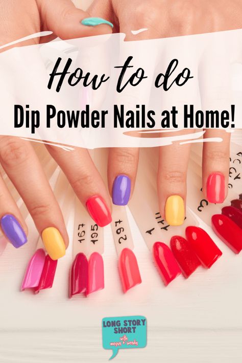 Dipped Nails At Home, How To Dip Nails At Home, Diy Dip Nails At Home, How To Do Dip Powder Nails At Home, Dip Nails At Home, Dip Powder Nails At Home, How To Do Dips, Dip Polish, Dip Manicure