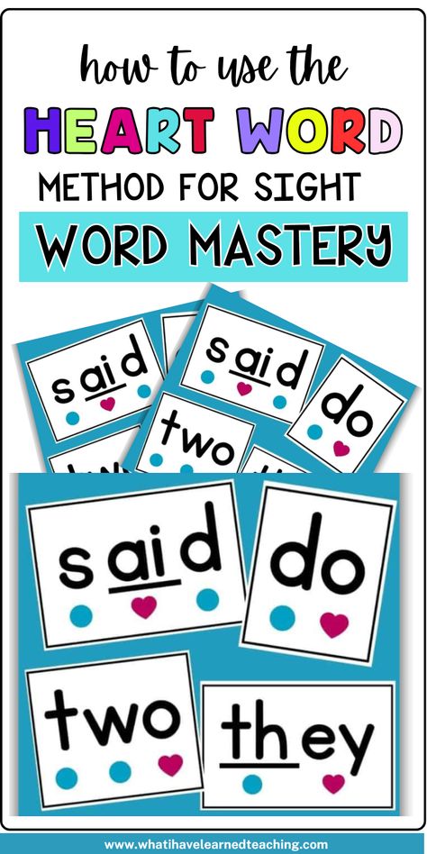 Make sight word learning fun and effective with the Heart Word Method! This strategy helps students master irregular words through visualization and repetition. Perfect for enhancing early reading skills. Teaching High Frequency Words Activities, Grade 2 Reading Words, Heart Word Flash Cards, Heart Words Sight Words Bulletin Board, Kindergarten RTI Activities, Heart Word List, SST Activity For Class 4, Irregular Words Activities, Heart Word Practice, Sight Word Ideas, 1st Grade Small Group Activities, Word Work Ideas For First Grade, Heart Words Activities, Heart Words Kindergarten, 1st Grade Small Group Activities, Word Work Ideas For First Grade, Heart Words For Kindergarten, Sight Word Display, Kindergarten Small Group Activities, Heart Words Kindergarten. Kindergarten Small Group Activities, Sight Word Display, Small Group Activities Kindergarten, Heart Words Sight Words, Bulletin Board Kindergarten, Irregular Words, High Frequency Words Activities, Kindergarten Small Groups, Learning Activities For Kindergarten