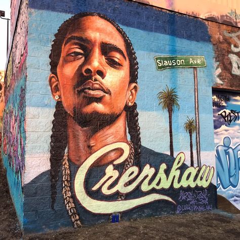 Some love from the east coast ... @nipseyhussle. This mural is located at Heaven Skatepark in Hartford, CT. It is off Main St, across the… Nipsey Hussle Artwork, Nipsey Hussle Drawing, Nipsey Hussle Aesthetic, Nipsey Hussle Art, Yellow Board, Lauren London Nipsey Hussle, Dark Party, Kevin Gates, Rapper Art