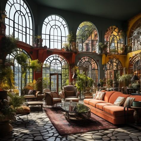 Whimsical Home Interior, Fairytale House Interior, Luxury Ceiling Design, Unusual Buildings, House Shed, Fantasy House, Beautiful Castles, Dream House Interior, Gothic House