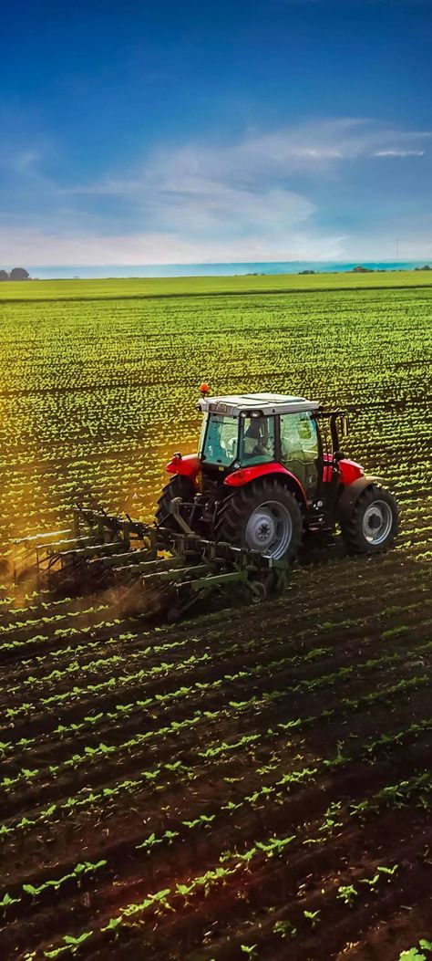 Farmer Cultivating land by new tech. Tractor #farm #tractor #farmers #feild #agriculture #nature #cultivating #farming #kisaan #green #scenario #photography #3D #3dimages #real #images Tractor Photography, Agriculture Photography, Farm Images, Real Images, Farm Photography, Agricultural Land, Agriculture Tractor, New Tech, Farm Machinery